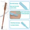 2-in-1 Nose Hair Trimmer, 2024 Double Sided Nose Hair Knife, Nostril Hair Remover Tool, Portable Manual 360 Rotating Nose Hair Trimmer for Men and Women (Green, 3 Pieces) view 3