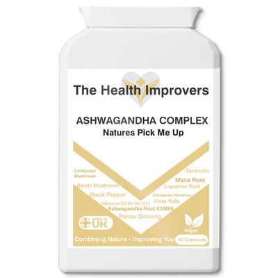 Ashwagandha Supplement for Stress and Fatigue Relief, Immune System Support, Mental Focus & Reduction in Tiredness and Fatigue - Vegan Capsules