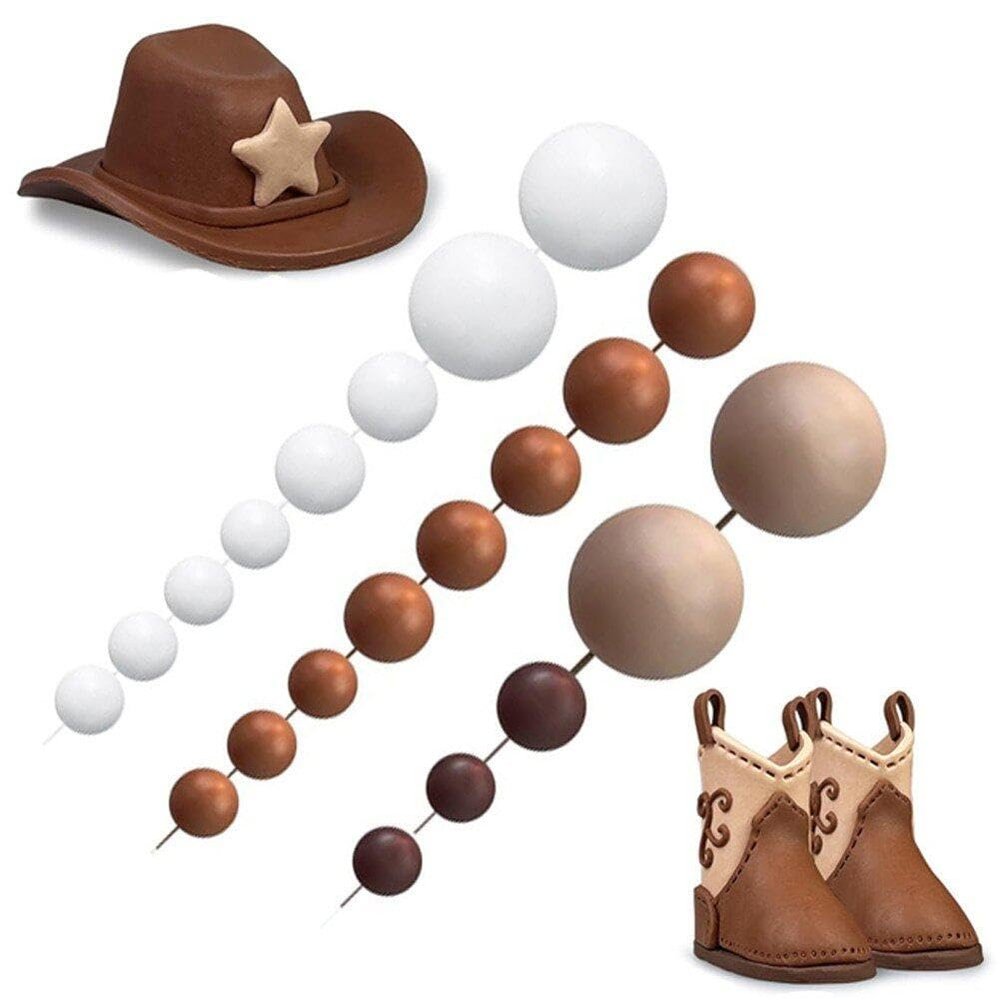 Lipfer Mirror Ball Decorations Cowgirl Hat and Boot Cake Toppers Ball Cake Topper Western Cowgirl Birthday Party Favors Supplies