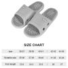 Zimoer Massage Sandals for Men Women - Foot Massager Slippers for Plantar Fasciitis, Acupressure, Arthritis Pain Relief - Shower and House Shoes (Grey, 44) view 3