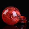 CRPPSYYR Red Crystal Ball Red Artificial Melting Casting Crystal Sphere Ball Natural Red Crystal Ruby Ball Sphere Meditation Healing Feng Shui Divination Sphere Home Decoration Gift,300-310mm view 2