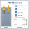 Qilery 100 Disposable Napkins, Dusty Blue, Paper, Airlaid Paper, Napkins, Disposable-Napkins, DISPOSABLE_NAPKIN view 2