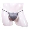 Mens Briefs Thong Sexy Bulge Pouch Jockstrap Men's Underwear Low Rise Men Briefs Sissy Lingerie Man Erotic Shapewear Thongs for Stag Do Fancy Dress Costume Grey view 3