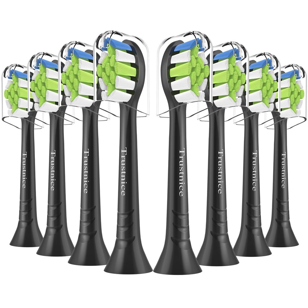 Trustnice Toothbrush Heads Compatible with Philips Sonicare Toothbrush, Replacement Brush Heads for EasyClean, Gum Health, HealthyWhite Brush Snap-On Handles, 8 Pack