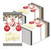 100 Pcs Floral Paper Napkins Disposable Flower Guest Dinner Napkins Bathroom Decorative Paper Hand Towels Decorative For Wedding Bridal Baby Shower Tea Party Birthday,4.3 X 7.9 Inch (CHRISTMAS-WHITE) view 1