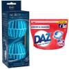 Katsy Style Airpure IncredIBalls Scented Laundry Washing Balls Starter Pack, Clean Skies + Daz All-In-1 Pods Washing Liquid Capsules For Whites & Colours 54 Washes view 2