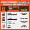 Caffeine Bullet Energy Chews - Chocolate Orange. 80 * 85mg - Faster Kick Than Pills, Gels and Gum. Sport Science for Running, Cycling, Gaming & A Pre Workout Endurance Boost. view 3