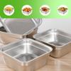 Dish Tub for Kitchen Sink, Dish Tub for Kitchen Sink Large Capacity Stainless Steel Basin with Rolled & Wide Edge Stackable Washing Basket for Fruit Vegetable Kitchen Accessories, No Drain Hole Wash view 3