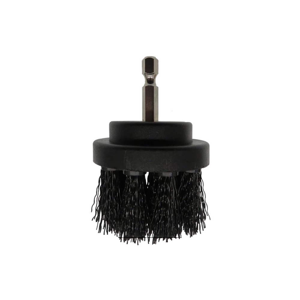 1 Pcs Clean Brush 2/3.5/4 Inch Attachment Cleaning Scrub Brushes For Drill Cleaning Car Bathroom Tub Shower Grout Tile Kitchen(2 inch black)