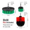1 Pcs Clean Brush 2/3.5/4 Inch Attachment Cleaning Scrub Brushes For Drill Cleaning Car Bathroom Tub Shower Grout Tile Kitchen(2 inch black) view 3
