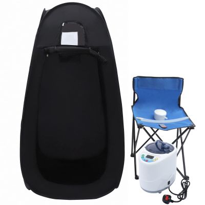 TaNeHaKi Portable Steam,Personal Steam Sauna Spa for Home Relaxation 2l Steamer Timer Sauna Tent for Detox Relaxation Indoor Sauna