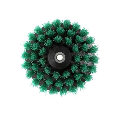 4/5/6 Inch Cleaning Brush Attachments Drill Power Cleaning For Carpet Car Detailing Bathroom Surface Upholstery Grout Tiles(Green M10,4 inch)