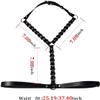 FOCICE Women's Punk Chest Harness Gothic Metal Chain, Men's Body Caged Lock Bra Strap, Harness Body Waist belt, Chain Jewelry For Women, Leather Chest for Halloween Roleplay, Clubwear & Bedroom view 4
