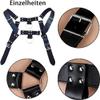 BDSM adult men's PU imitation leather chest strap, sexy punk style waist belt, adjustable buckle style clothing accessories, nightclub clothing, SM carnival party clothing accessories view 2