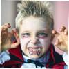 Healeved 1set Grills for Halloween Cosplay Teeth Accessories Eye-catching Fangs for Costume Parties and Events view 3