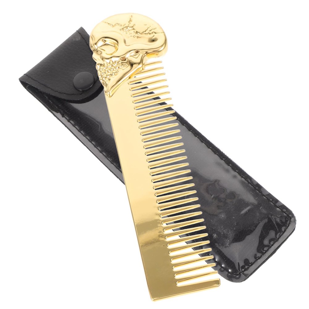 Healeved Clipper Guard Holder Beard Comb Double-sided Grooming Brush Tool Protective Pouch for Men Compact Design for Versatile Hair and Beard Styling