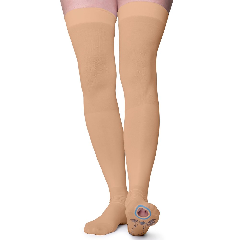 FITLEGS AES Grip, Thigh Length - Extra Large - Beige