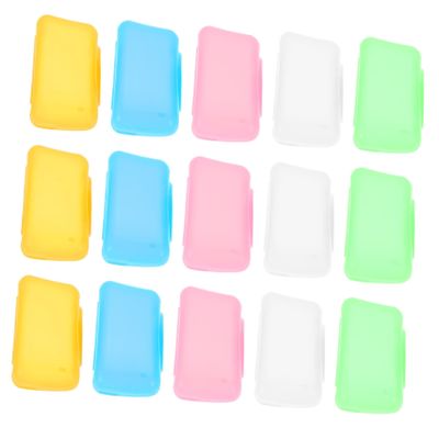 WOONEKY 100pcs Mixed Color Toothbrush Covers and Travel Toothbrush Caps Portable Protective for Oral Hygiene and Travel Storage