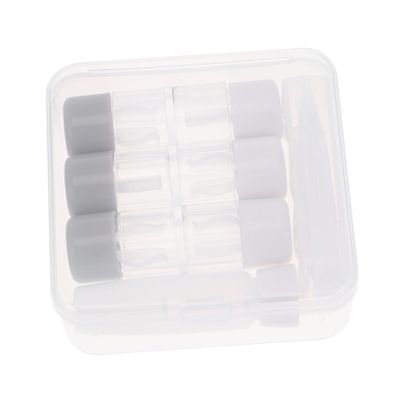 BCOATH 3pcs Lens Box Lenses Case Kit Hard Storage Holder Organizer Box and Fine Tweezers for Travel Use