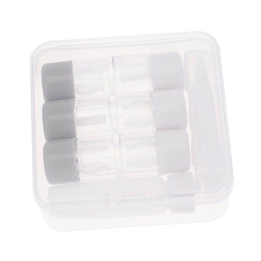 BCOATH 3pcs Lens Box Lenses Case Kit Hard Storage Holder Organizer Box and Fine Tweezers for Travel Use