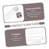 BCOATH 3pcs Lens Box Lenses Case Kit Hard Storage Holder Organizer Box and Fine Tweezers for Travel Use view 3