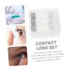 BCOATH 3pcs Lens Box Lenses Case Kit Hard Storage Holder Organizer Box and Fine Tweezers for Travel Use view 4