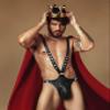 BDSM Men's Leather Body Strap Men's Punk Body Cage Pu Pants Adjustable Gothic Ball Festival Clothing Accessories Fetish Underwear Binding Toys view 3