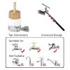 LFfwynog Window Cleaning Pole Water Supplied Extendable Brush, Water Hose Delivery Pole Roof Cleaning Photovoltaic Panel Cleaning Window Cleaning,5.4m/213in view 4