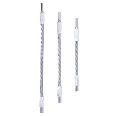 3Pcs Flexible Shaft Extension Flexible Shaft Extension, Drill Universal Drill Bit Extrender Holder 1/4in Set Kit