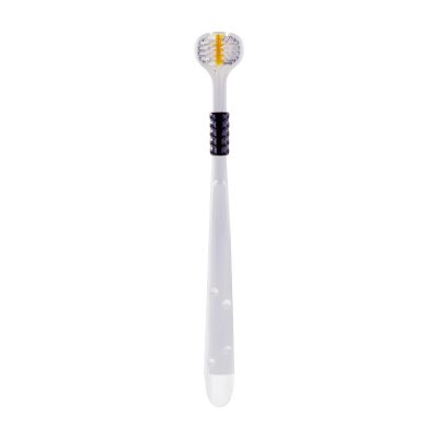3 Head Toothbrush | Sensory Bristle Travel Toothbrush | Soft Bristles Toothbrush, Three Bristle Travel Toothbrush, Toothbrush with Angled Bristles for Gum Travel