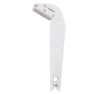 0.5mm Accuracy Stainless Steel Drill Bit Sharpening Gauge 118 Angle Tool for Wood Metal