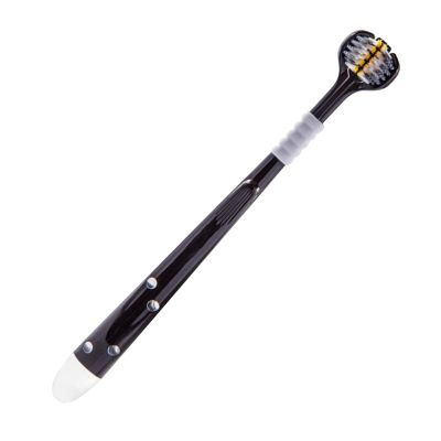 3 Sided Toothbrush - Sensory Bristle Travel Toothbrush,Soft Bristles Toothbrush, Three Bristle Travel Toothbrush, Toothbrush with Angled Bristles for Gum Travel