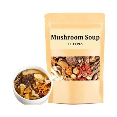 Soup Package Of 11 Types Of Mushrooms, Dry Abalone Nutritious, Mushroom Soup Bag, Mushroom Soup Packets, Nutritious Mushroom and Herb Soup Set, Everyday Nourishing Liver Herb Soup, 45g/Bag (1 Pcs)