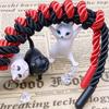 2-Pack Soft Braided Twisted Silk Rope Durable Thick Rope Skin Friendly Smooth Rope 10 Meters/32 Feet 8MM Multipurpose Protecting Ending Decorative Twisted Long Satin Rope DIY Craft view 3