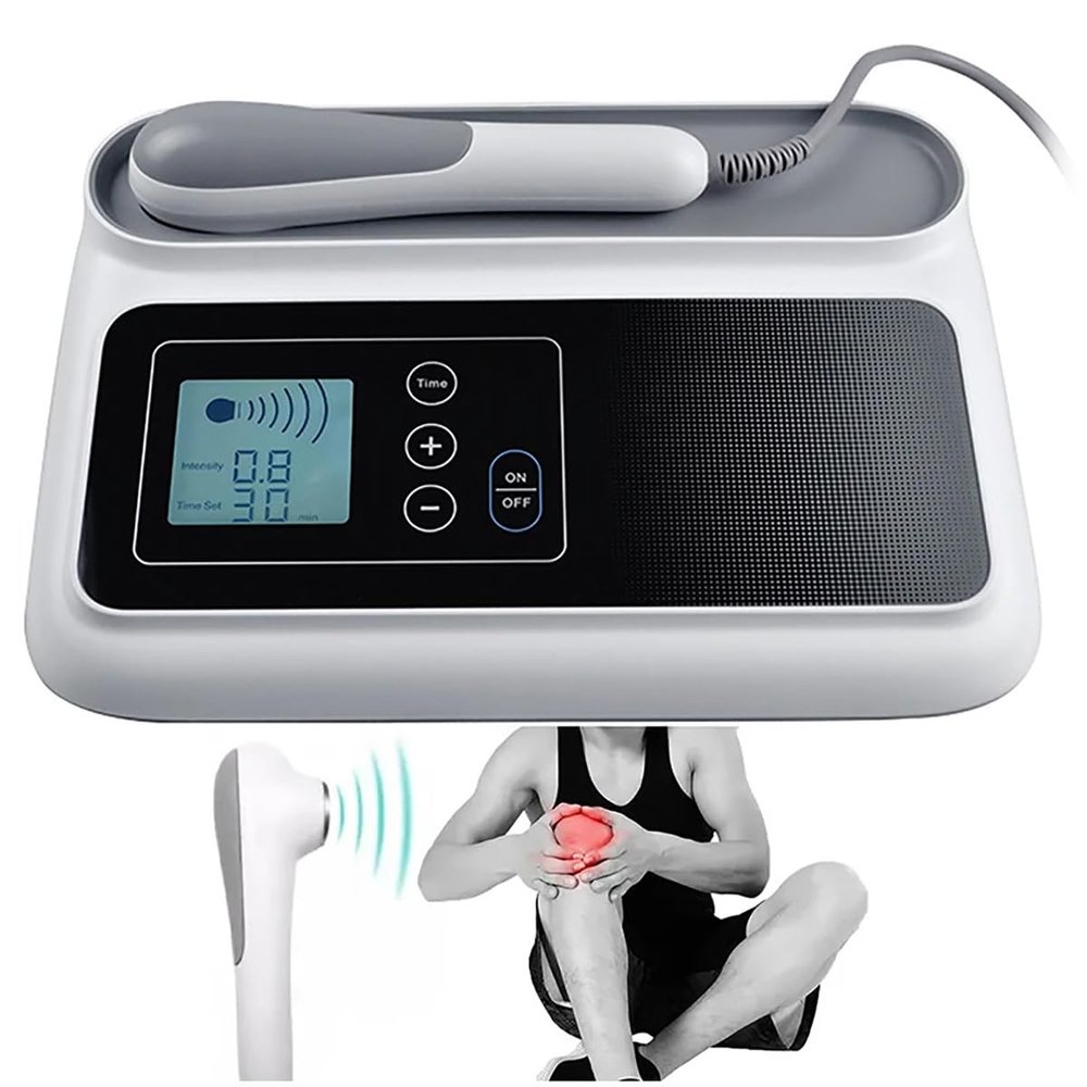 1.05 Mhz Ultrasonic Therapy Machine-Touch Control, for Pain Relief Muscle Joints Massage Ultrasound Physiotherapy Device LCD Screen Display, 5 Gears Intensity/(5-30min) Timer