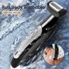 Back Shavers for Men, Body Shaver with Adjustable Extreme Reach Handle, Body Groomers Men's Electric Back Shaver with Charging Base, Wet Dry Use Back Groomer view 3