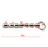 Multi-Bead Urethral Masturbation Massage Stick with Pull Ring for Men Metal Solid Urethral Plug Urethral Toy view 3