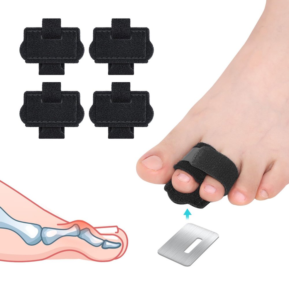 Pozpo Tech Hammer Toe Straightener Corrector Wrap for Women & Men, Hammer Toe Splint Support - 4 in package