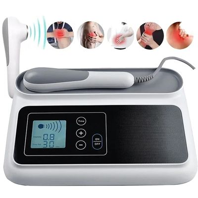 1.05 Mhz Ultrasound Physiotherapy Equipment, Home Portable Pain Relief Device Deep Muscle Massager, 5 Gears Intensity/5-30 Minutes Timer, for Knees Shoulders Lumbar Arms Neck