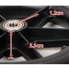 12 Inch Manual Wheelchair Rear Wheel Accessories Solid Tire Small Wheel Light Wear-Resistant and Durable(Black) view 3