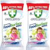 Anti-Bacterial Food Wipes, Disinfectant, Food Cleaning and Sanitizing Wipes 2 Packs of 140 Wipes view 1