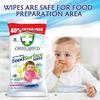 Anti-Bacterial Food Wipes, Disinfectant, Food Cleaning and Sanitizing Wipes 2 Packs of 140 Wipes view 4