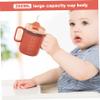 Adult Sippy Cup 260ml Spill Proof Cups Elderly No Spill Cups with Handles Feeding Cup with Lid and Straw Hospital Cup for Adults Elderly Maternity Drink Water Porridge Soup view 2