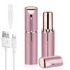 Facial Hair Remover for Women,Mini Face Hair Trimmer,USB Rechargeable Women's Facial Shaver, Painless Lady Shavers for Women for Face Hair, Upper Lips, Peach Fuzz, Bikini Body(Rose Gold) view 1