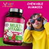 Kids Multivitamin and Mineral Gummies - 60 Vegan Berry Flavour Chewable Gummies, Kids Vitamin for 4-12 Years - 2 Months Supply - Made in The UK by YrHealth view 4