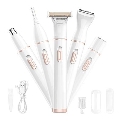 4 In1 Electric Epilator, Minimalist Beauty Design, 3D Floating Net, Full Body Wash Trimmer with 350mAh Built in Lithium Battery, for Men Women