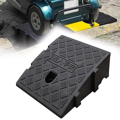 IMUNKT Plastic Kerb Ramps, Threshold Curb Ramp 3"-7" Rise High, Non-Slip Driveway Ramp, Threshold Ramps For Sidewalk Wheelchair Vehicles Motorcycle Pets(B,25 * 27 * 11cm(9.8 * 10.6 * 4.3in))