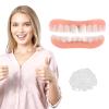 Instant Veneers Dentures 1 Pair Temporary Tooth Filling Dentures, Clip in Veneers Teeth Adjustable Top And Bottom, Teeth Straightening Kit Fake Teeth Covers The Missing Tooth for Men Women view 1