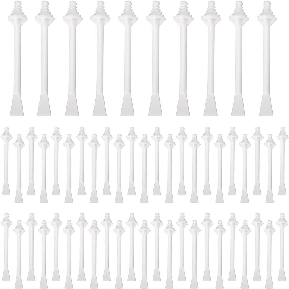 100 Pcs Nose Wax Sticks Dual-End Nasal Wax Spatulas Strips Facial Wax Spatulas for Nose Eyebrow Facial Hair Cleaning (50)