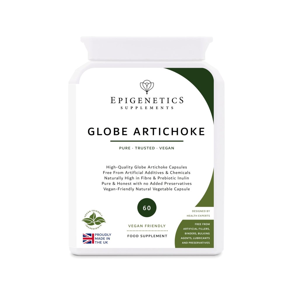 Globe Artichoke | High Strength 395mg Globe Artichoke | Nutrient Rich | 60 Vegan Capsules UK Made | 1 Capsule Daily (2 Month Supply)